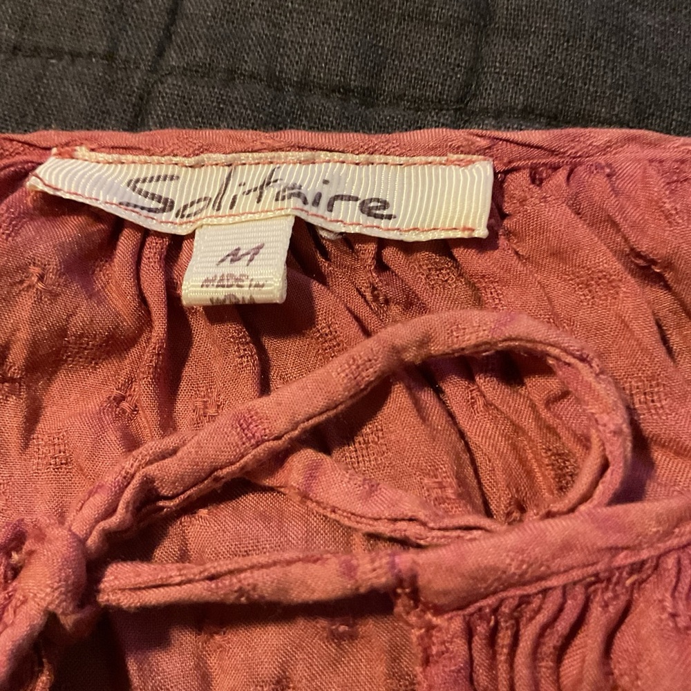 Solitaire embroidered peasant blouse Medium‎ - Picture 2 of 4